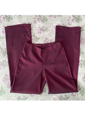 Vintage No Boundaries Y2K Wine Red Sheen Dress Pants ❤️
